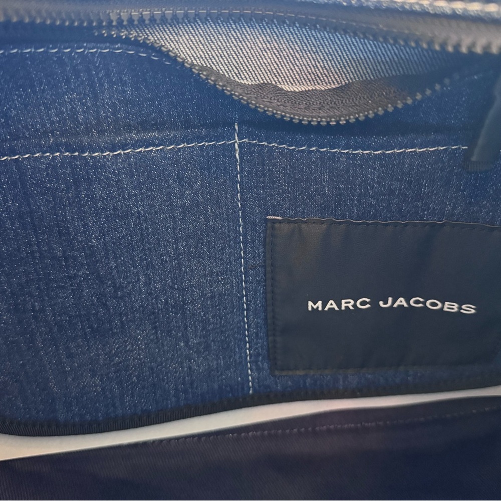 Marc Jacobs Blue Denim Patchwork Tote Bag - Picture 4 of 9